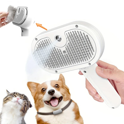 Pet Spray Grooming Comb: Steam-Powered Cleaning & Grooming Solution